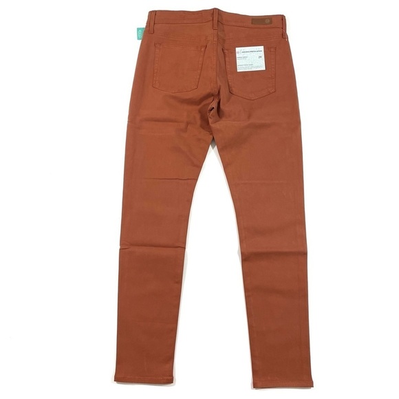 New Adriano Goldschmied Luscious Stretch Sateen Pants Farrah High Rise - Picture 3 of 10